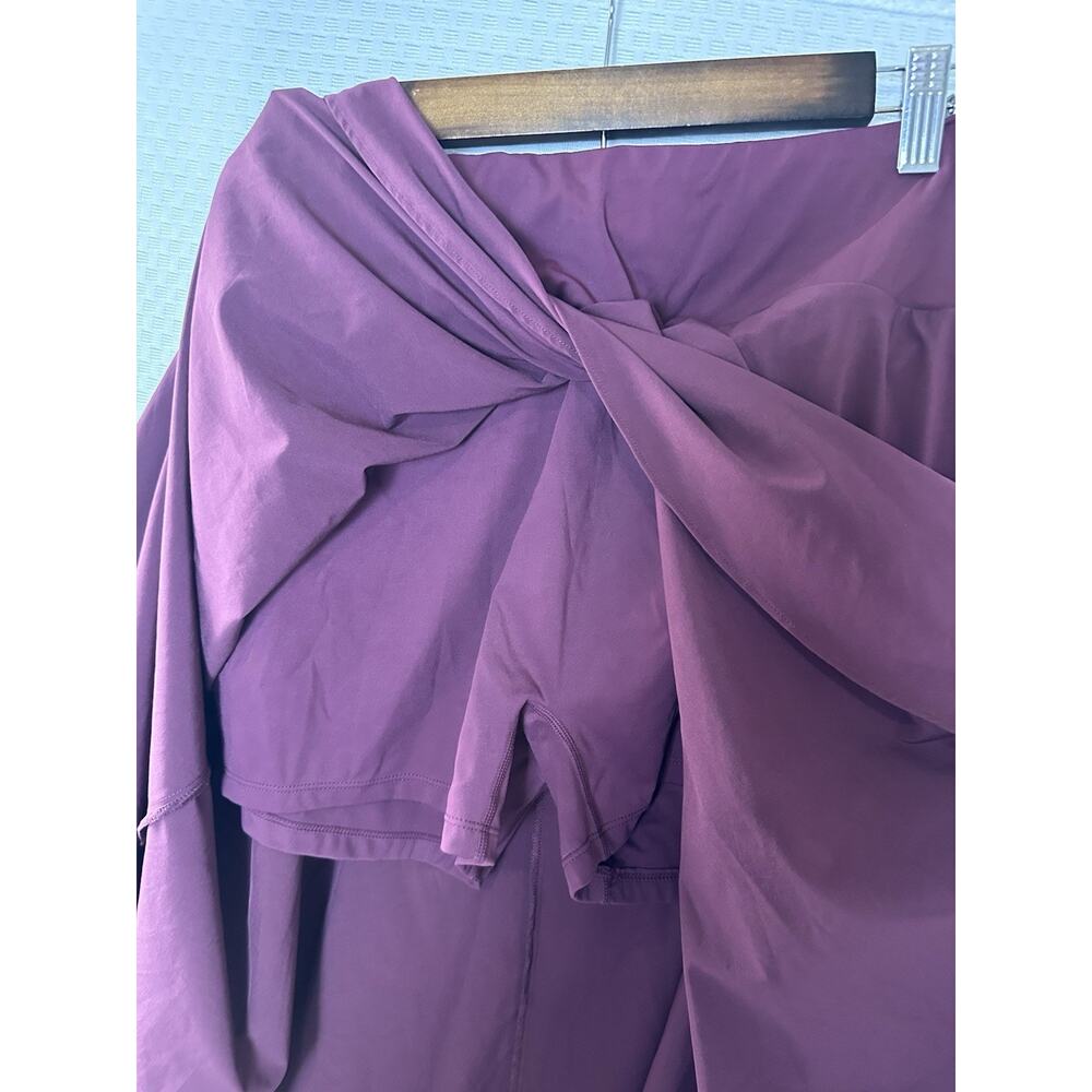 Halara Breezeful Skirt Shorts Maroon High Waisted Quick Dry Maxi Large - Picture 7 of 9
